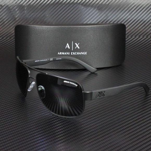 Armani Exchange Black Satin Men's Sunglasses! New